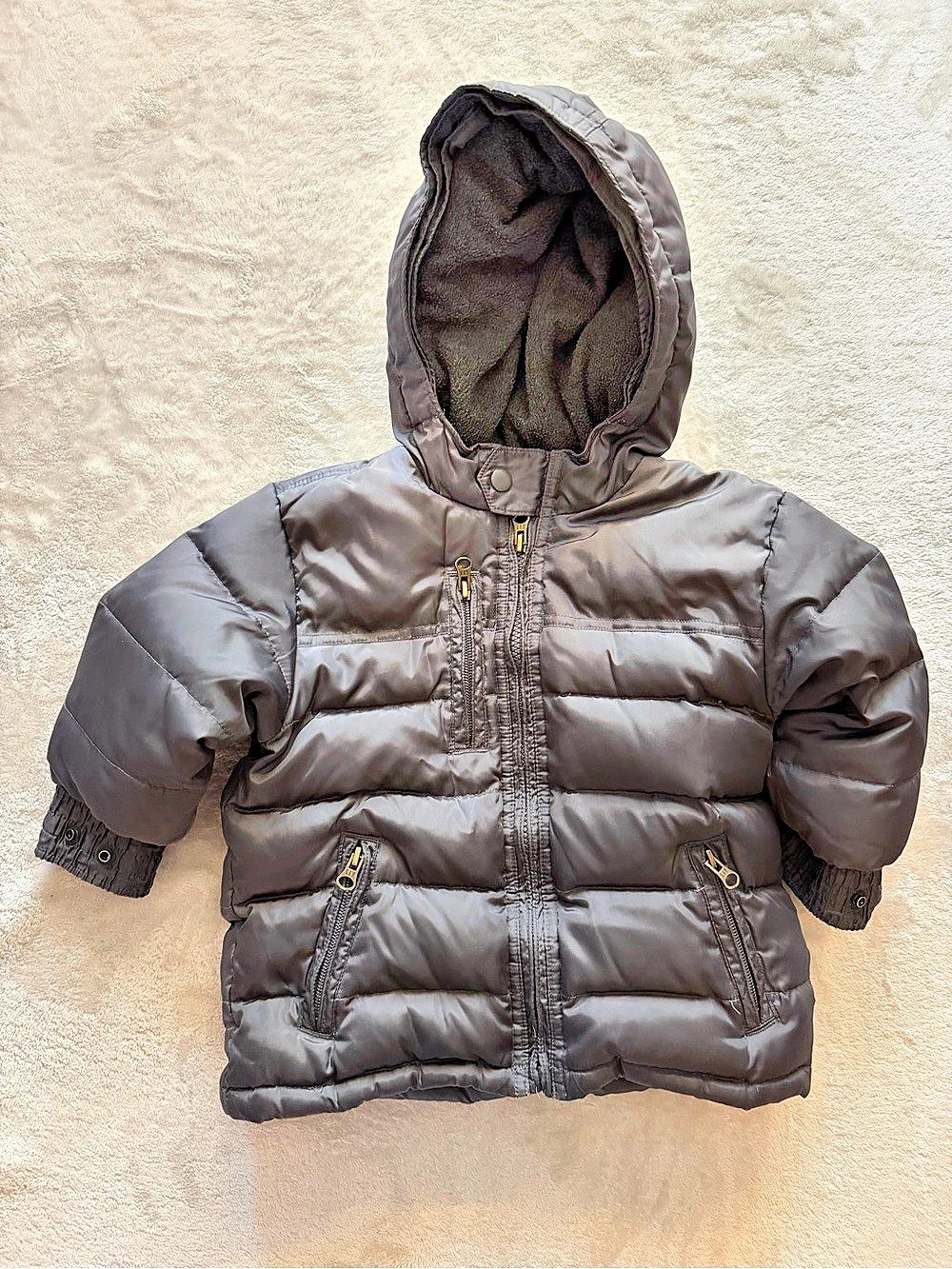 babyGap Puffer Jacket in Gray Baby - Toddler 2